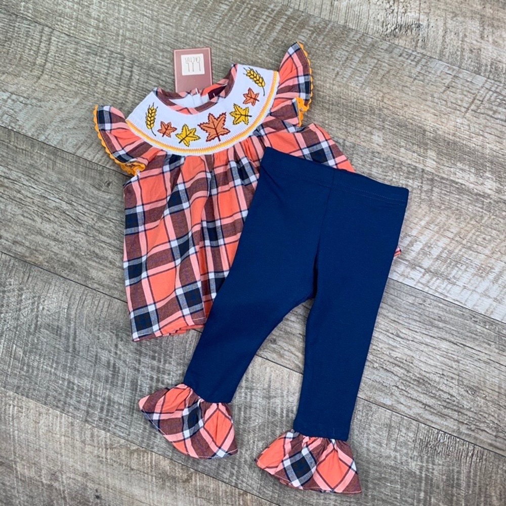 NWT Lil Cactus smocked 2PC Set ~ Sz 3/6M